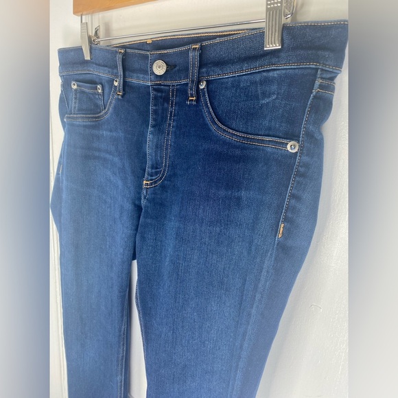 RAG & BONE Bedford Dark Blue Skinny High Rise Denim Jeans Like New. - Picture 2 of 5